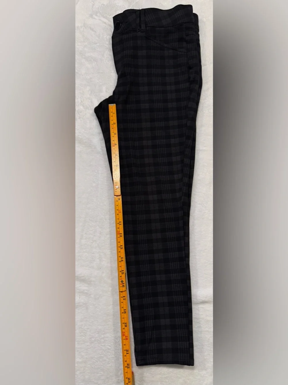 Democracy Ab solution Grey Black Plaid Skinny Pants Womens 6‎ Trousers Ankle